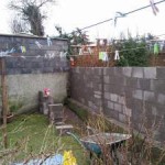 new garden wall built